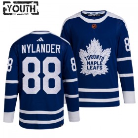 Toronto Maple Leafs Hockeydrakt William Nylander 88 2022-23 Blå Reverse Retro 2.0 Adidas Authentic - Barn
